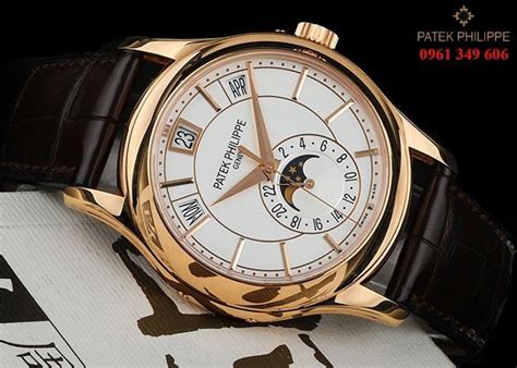 Đồng hồ nam patek philippe dây da, hàng cao cấp  